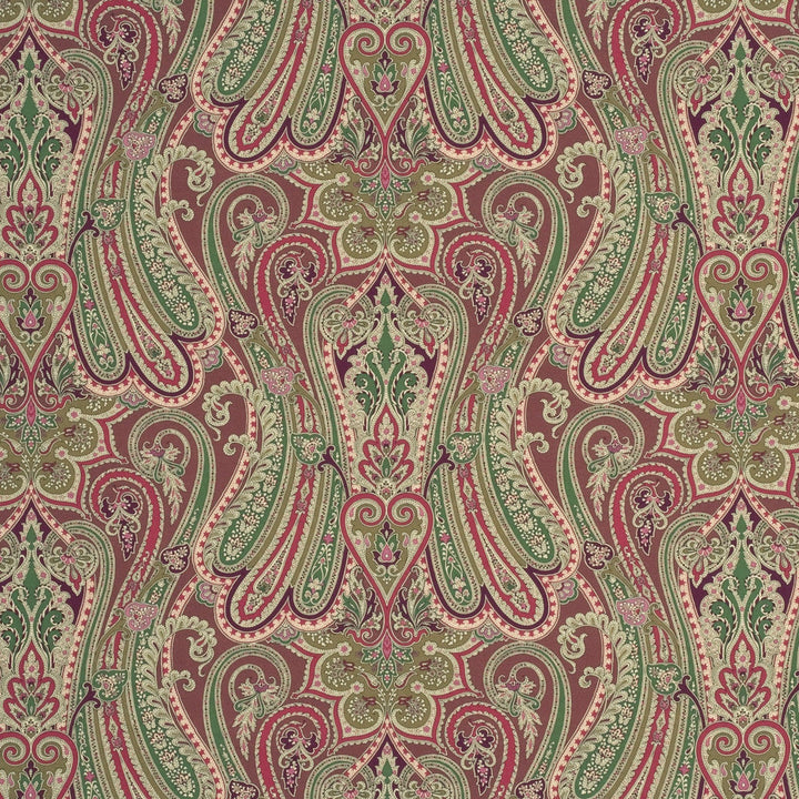 Mulberry Fabric Heirloom Paisley Damson