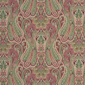 Mulberry Fabric Heirloom Paisley Damson