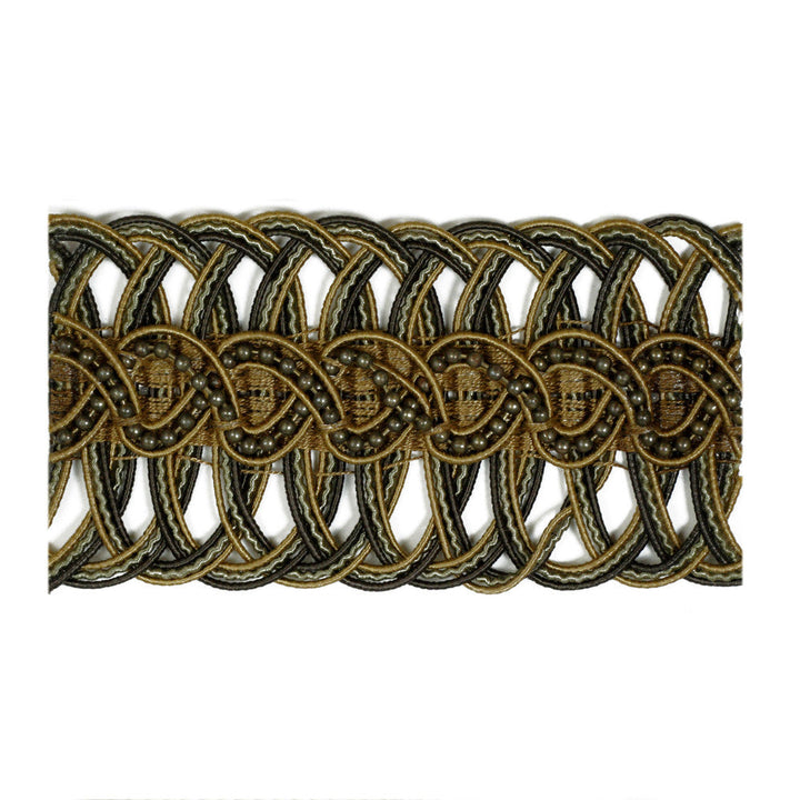 Mulberry Trim Jesters Braid Antique