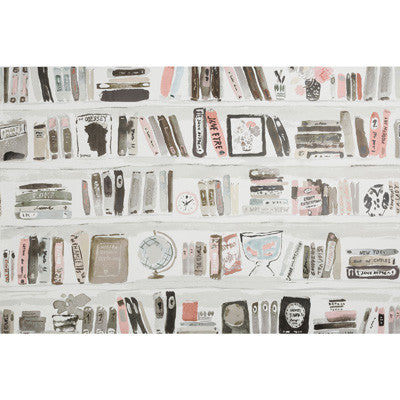 Kravet Wallpaper Bella Books Blush