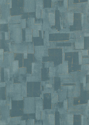 Threads Wallpaper Cubist Teal