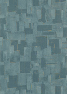 Threads Wallpaper Cubist Teal