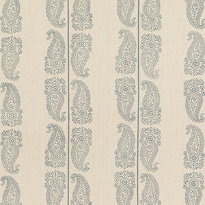G P & J Baker Fabric Cromer Paisley Indigo