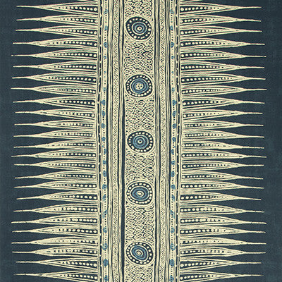 Lee Jofa Wallpaper Indian Zag Paper Indigo