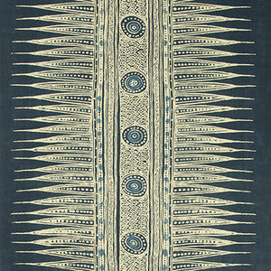 Lee Jofa Wallpaper Indian Zag Paper Indigo
