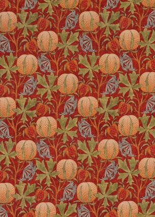 G P & J Baker Fabric Pumpkins Red/Green