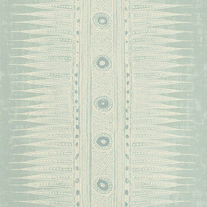 Lee Jofa Wallpaper Indian Zag Paper Aqua