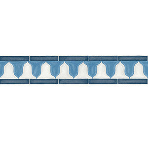 Cole & Son Wallpaper Zellige Border China Blue & White
