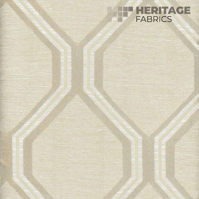 Arbor Bisque by Heritage Designer Fabric - 59 Poly + 41 Cotton India 32,000 Horizontal: 6" and Vertical: 7.5" 54" - Swanky Fabrics -
