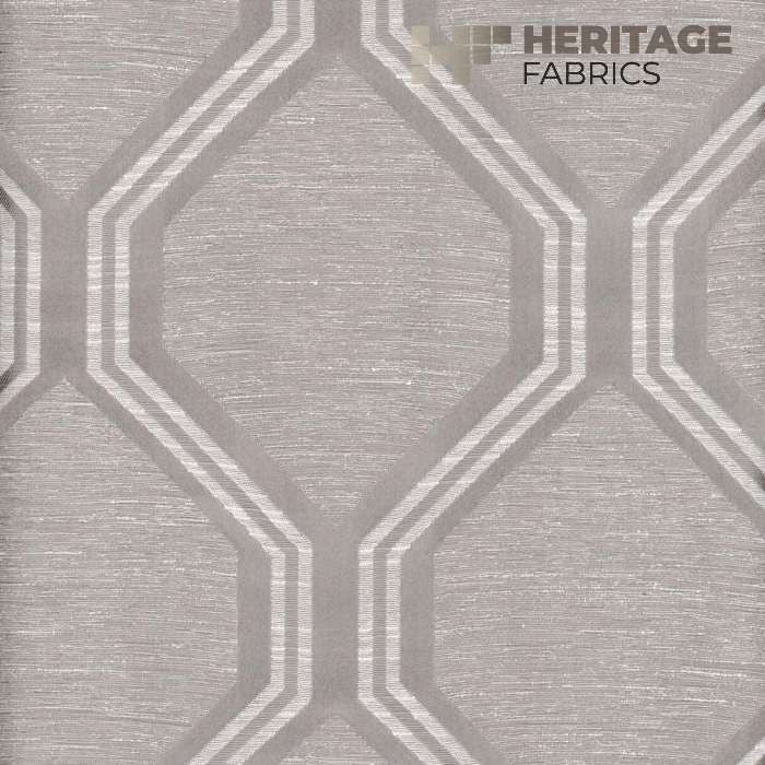 Arbor Silver by Heritage Designer Fabric - 59 Poly + 41 Cotton India 32,000 Horizontal: 6" and Vertical: 7.5" 54" - Swanky Fabrics -