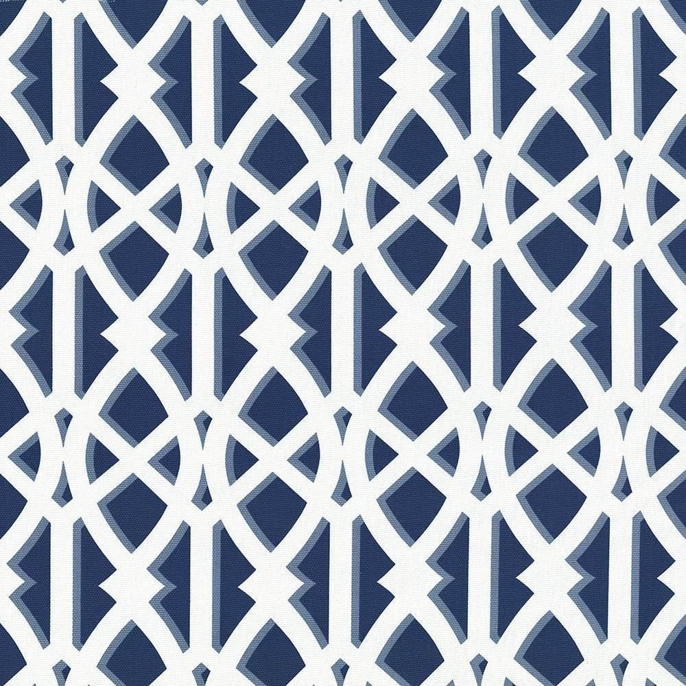 Archetype Navy by Kasmir Designer Fabric 1436 100% Cotton USA 15,000 Wyzenbeek Double Rubs Horizontal: 6 6/8 inches and Vertical: 12 5/8 inches 54 - Swanky Fabrics -
