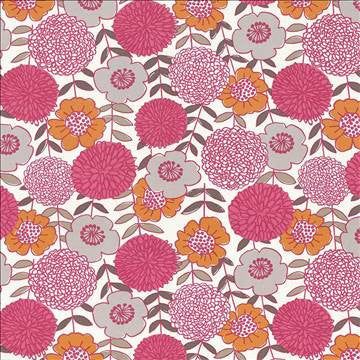 Arcodoro Papaya by Kasmir Designer Fabric 5063 100% Cotton CHINA 15,000 Wyzenbeek Double Rubs H: 27 inches, V: 25 2/8 inches 54 - Swanky Fabrics - Kasmir