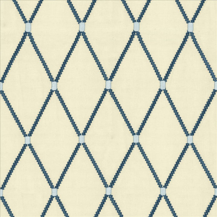 Arlo Diamond Blue by Kasmir Designer Fabric 1458 70% Cotton
30% Rayon
 INDIA 11,000 Wyzenbeek Double Rubs </p><p>Repeat: Horizontal: 4 inches and Vertical: 7 4/8 inches 52 - Swanky Fabrics -