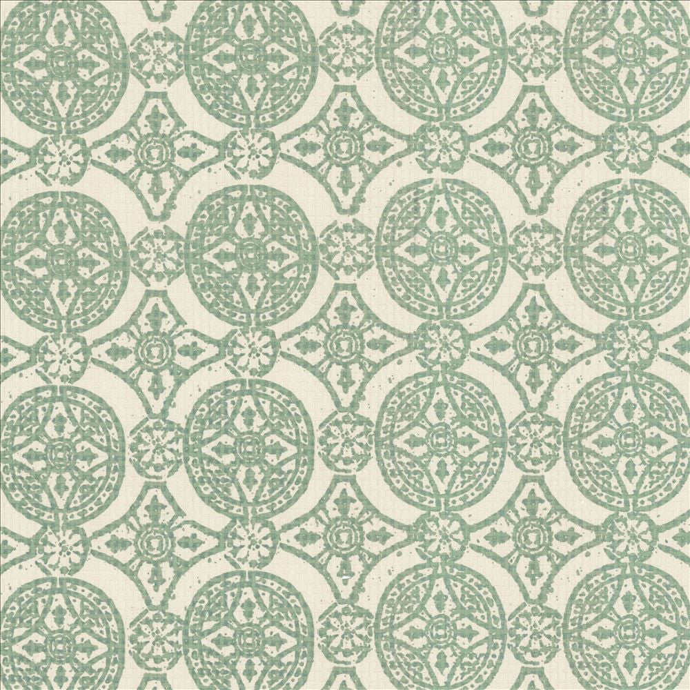 Around The Block Spa by Kasmir Designer Fabric 5114 70% Cotton 30% Polyester CHINA 51,000 Wyzenbeek Double Rubs Horizontal: 11 inches and Vertical: 5 4/8 inches 55 - 56 - Swanky Fabrics -