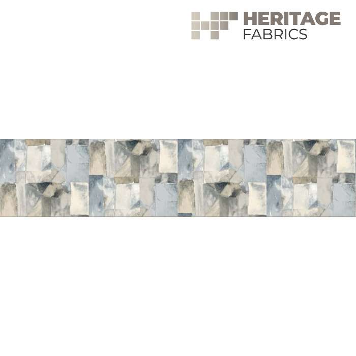 Artesia Vista Blue by Heritage Fabric - 100% Cotton Turkey 18,000 Horizontal: 13.5" half drop and Vertical: 12.25" 54" - Fabric Carolina -