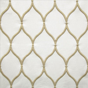 Kasmir Fabric Ashbury Ogee Ivory