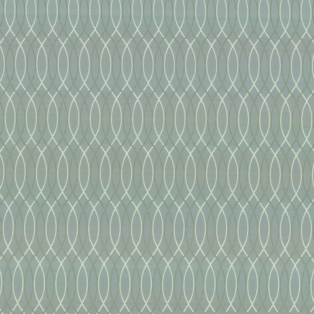 Asher Trellis Glacier by Kasmir Designer Fabric 1442 100% Polyester TURKEY 30,000 Wyzenbeek Double Rubs Horizontal: 2 2/8 inches and Vertical: 12 2/8 inches 57 - 58 - Swanky Fabrics -