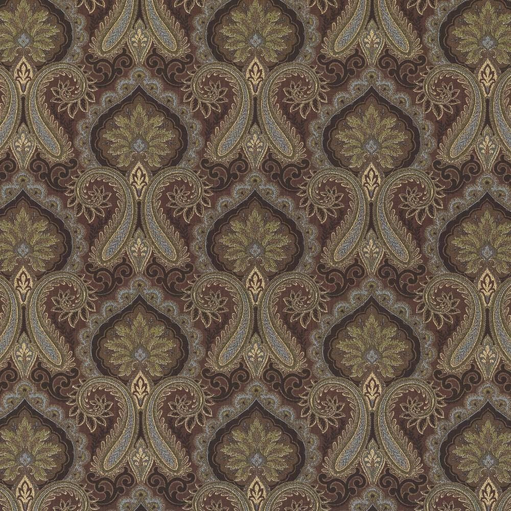 Audasson Mocha  by Kasmir Designer Fabric 1433 100% Cotton
 SPAIN 24,000 Wyzenbeek Double Rubs Horizontal: 13 4/8 inches and Vertical: 12 4/8 inches 54  - Swanky Fabrics -