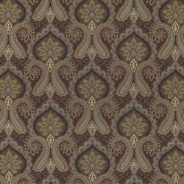 Audasson Mocha by Kasmir Designer Fabric 1433 100% Cotton
 SPAIN </p><p>Repeat: Horizontal: 13 4/8 inches and Vertical: 12 4/8 inches 54 - 56 - Swanky Fabrics -