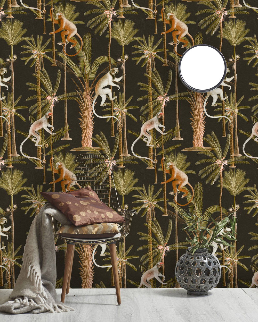 Barbados Anthracite wallpaper by Mind the Gap (WP20160), view 2