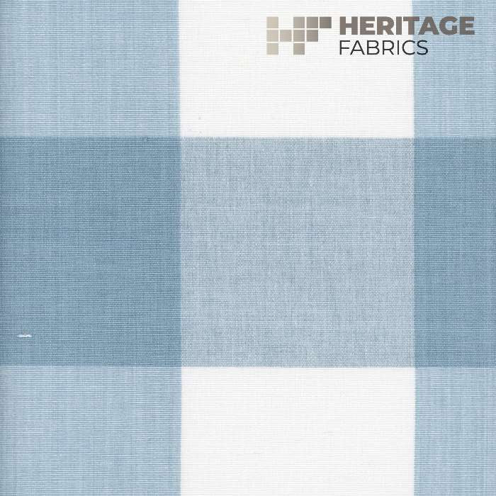 Ballard Cornflower by Heritage Designer Fabric - 100% Cotton India 9,000 Horizontal: 8" and Vertical: 8" 54" - Swanky Fabrics -