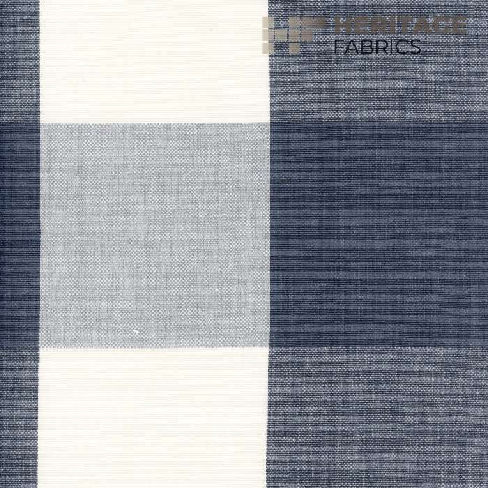 Ballard Slate by Heritage Designer Fabric - 100% Cotton India 9,000 Horizontal: 8" and Vertical: 8" 54" - Swanky Fabrics -