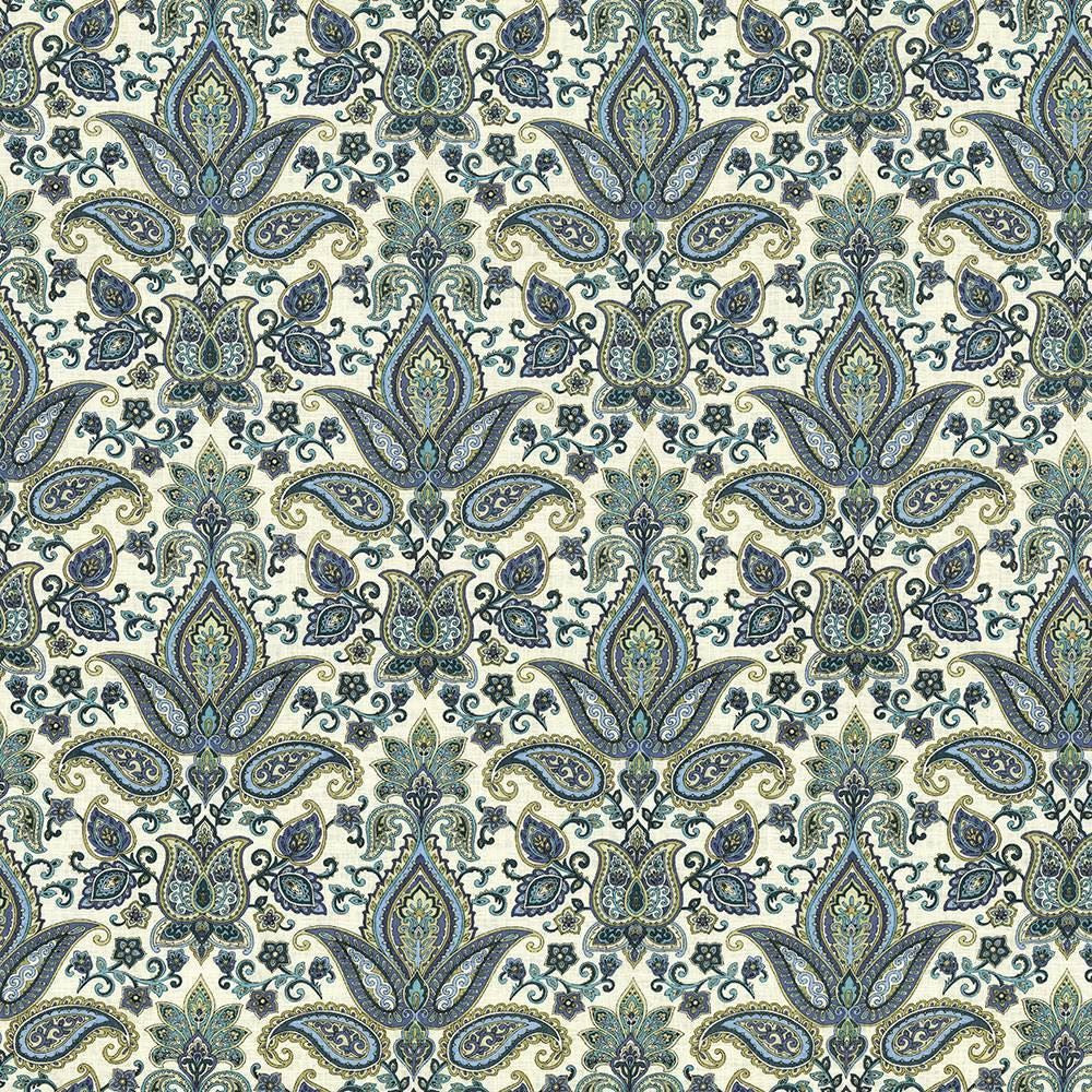 Balthazar Garden Jewel by Kasmir Designer Fabric 5065 55% Linen 45% Rayon CHINA 15,000 Wyzenbeek Double Rubs Horizontal: 13 4/8 inches and Vertical: 17 4/8 inches 54 - 55 - Swanky Fabrics -