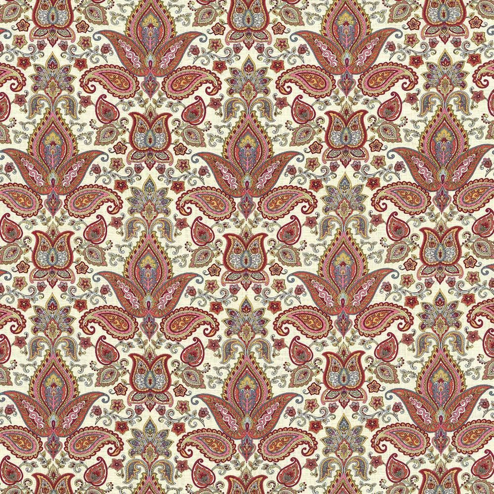 Balthazar Garden Sorbet by Kasmir Designer Fabric 5064 55% Linen 45% Rayon CHINA 15,000 Wyzenbeek Double Rubs Horizontal: 13 4/8 inches and Vertical: 17 4/8 inches 54 - 55 - Swanky Fabrics -