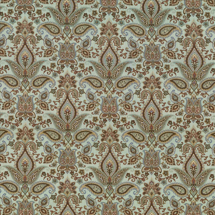 Balthazar Garden Spa by Kasmir Designer Fabric 5065 55% Linen
45% Rayon
 CHINA 15,000 Wyzenbeek Double Rubs </p><p>Repeat: Horizontal: 13 4/8 inches and Vertical: 17 4/8 inches 54 - Swanky Fabrics -