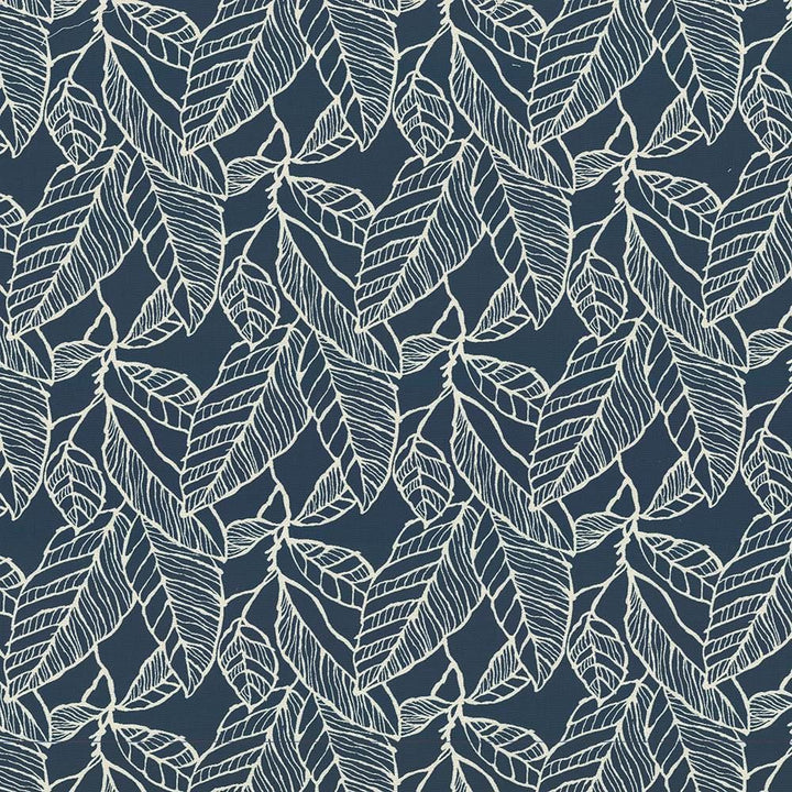 Banana Leaf Indigo by Kasmir Designer Fabric See sample 53% Cotton
47% Polyester
 CHINA 60,000 Wyzenbeek Double Rubs </p><p>Repeat: Horizontal: 15 inches and Vertical: 16 inches 59 - Swanky Fabrics -