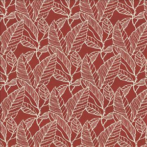 Kasmir Fabric Banana Leaf Red Delicious
