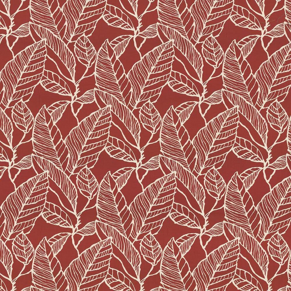 Banana Leaf Red Delicious  by Kasmir Designer Fabric 1435 53% Cotton
47% Polyester
 CHINA 60,000 Wyzenbeek Double Rubs Horizontal: 15 inches and Vertical: 16 inches 59  - Swanky Fabrics -