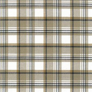 Kasmir Fabric Bardwell Plaid Granite