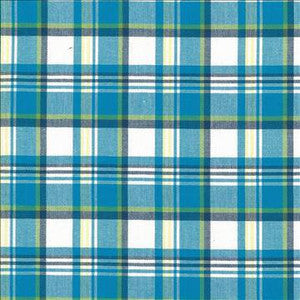 Kasmir Fabric Bardwell Plaid Mediterranean