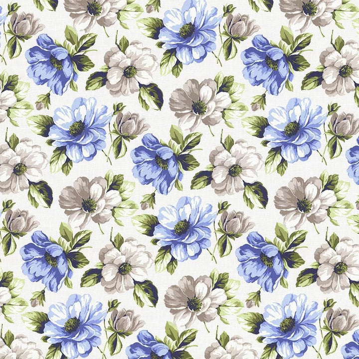 Barmarche Lagoon by Kasmir Designer Fabric 5065 100% Cotton SPAIN 100,000 Wyzenbeek Double Rubs Horizontal: 27 inches and Vertical: 25 2/8 inches 54 - 55 - Swanky Fabrics -