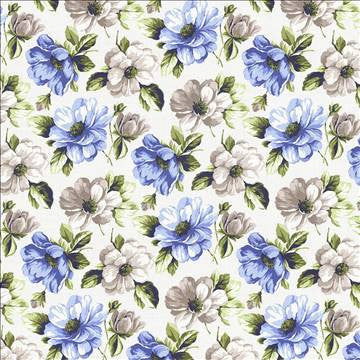 Barmarche Lagoon by Kasmir Designer Fabric 5065 100% Cotton SPAIN 100,000 Wyzenbeek Double Rubs H: 27 inches, V: 25 2/8 inches 54 - 55 - Swanky Fabrics - Kasmir