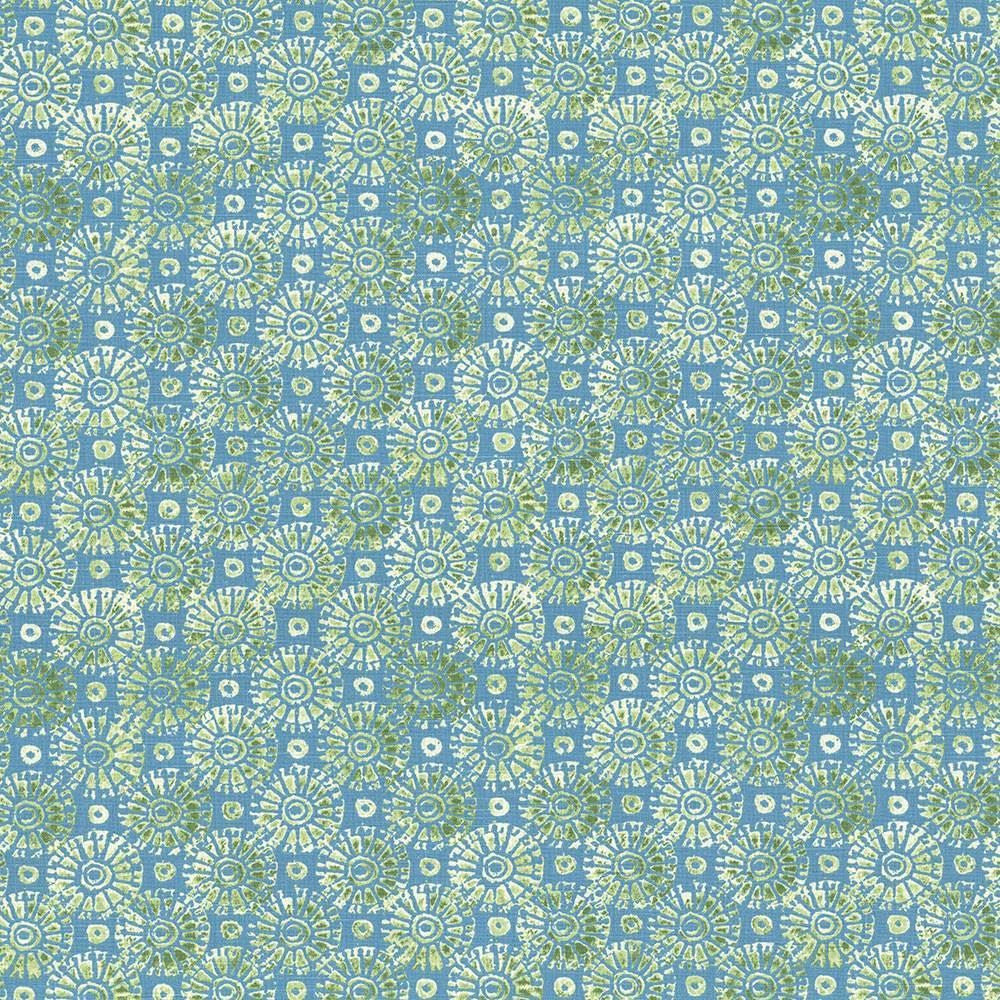 Batik Medallion Surf by Kasmir Designer Fabric 5073 100% Cotton
 USA </p><p>Repeat: Horizontal: 10 7/8 inches and Vertical: 13 4/8 inches 54 - 55 - Swanky Fabrics -