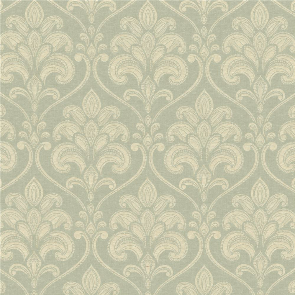 Baton Rouge Aquamist by Kasmir Designer Fabric 5142 72% Polyester
28% Cotton
 INDIA </p><p>Repeat: Horizontal: 13 6/8 inches and Vertical: 21 2/8 inches 55 - Swanky Fabrics -