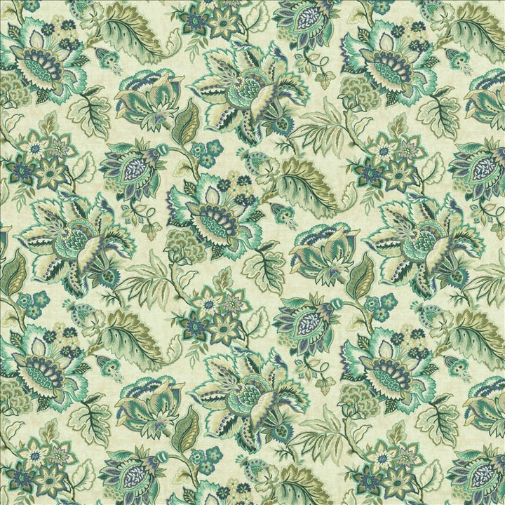 Bay Garden Seafoam by Kasmir Designer Fabric 5154 100% Cotton
 SOUTH KOREA </p><p>Repeat: Horizontal: 27 inches and Vertical: 27 inches 54 - Swanky Fabrics -