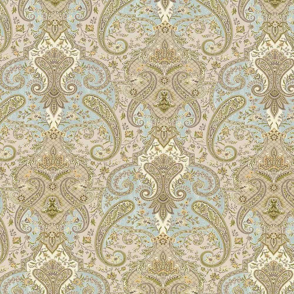 Beaudelaire Shitake by Kasmir Designer Fabric 5065 100% Cotton PERU 42,000 Wyzenbeek Double Rubs Horizontal: 27 inches and Vertical: 27 inches 54 - Swanky Fabrics -
