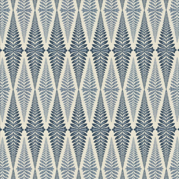 Befitting Indigo by Kasmir Designer Fabric 1467 65% Polyester
35% Rayon
 CHINA 40,000 Wyzenbeek Double Rubs </p><p>Repeat: Horizontal: 3 5/8 inches and Vertical: 13 2/8 inches 57 - Swanky Fabrics -