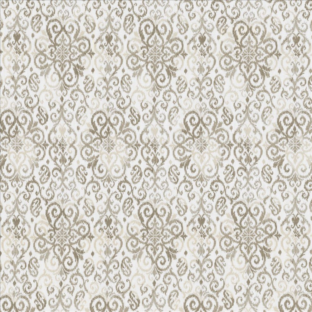 Bengali Pewter by Kasmir Designer Fabric 5077 80% Polyester 20% Linen SPAIN Not Tested Horizontal: 9 2/8 inches and Vertical: 17 4/8 inches 57 - 58 - Swanky Fabrics -