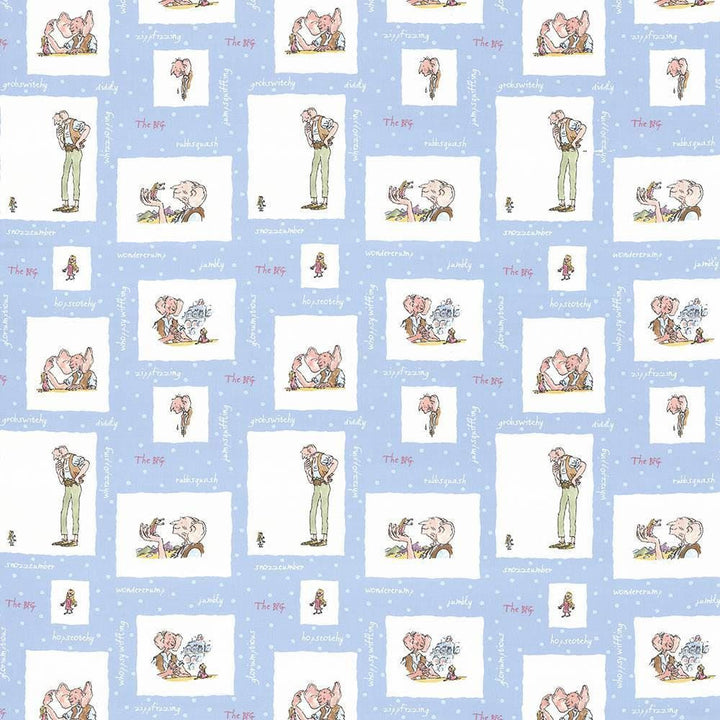 Bfg Puddlenuts Blue by Kasmir Designer Fabric 1445 100% Cotton
 TURKEY </p><p>Repeat: Horizontal: 18 1/8 inches and Vertical: 25 2/8 inches 55 - Swanky Fabrics -