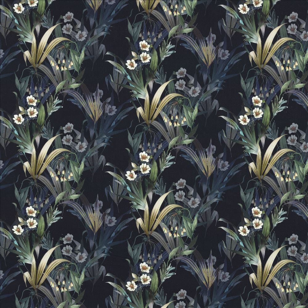 Bloomfield Midnight by Kasmir Designer Fabric See sample 100% Cotton
 SPAIN 14,000 Martindale Cycles </p><p>Repeat: Horizontal: 25 inches and Vertical: 12 4/8 inches 54 - Swanky Fabrics -