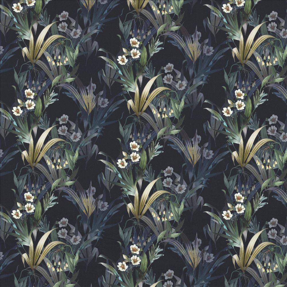 Bloomfield Midnight by Kasmir Designer Fabric 1463 100% Cotton
 SPAIN 14,000 Martindale Cycles </p><p>Repeat: Horizontal: 25 inches and Vertical: 12 4/8 inches 54 - Swanky Fabrics -