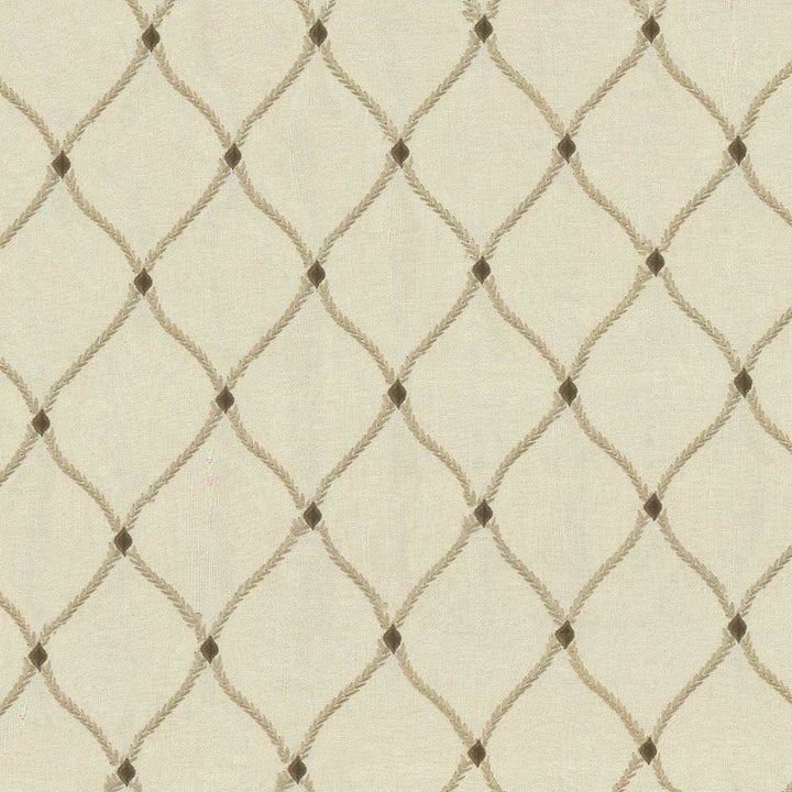 Bluffton Ecru by Kasmir Designer Fabric 1437 100% Polyester
Embroidery
100% Rayon
 INDIA 15,000 Wyzenbeek Double Rubs </p><p>Repeat: Horizontal: 4 2/8 inches and Vertical: 6 1/8 inches 51 - Swanky Fabrics -