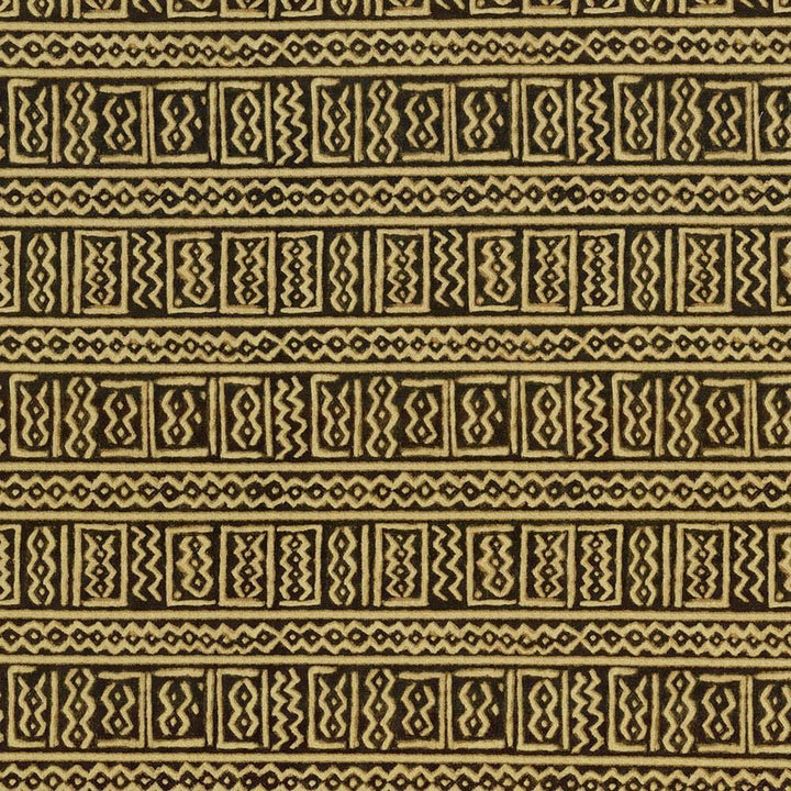 Bogolanfini Black Spice  by Kasmir Designer Fabric 5062 100% Cotton
 TURKMENISTAN 15,000 Wyzenbeek Double Rubs Horizontal: 13 4/8 inches and Vertical: 13 4/8 inches 54  - Swanky Fabrics -