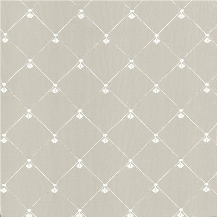 Borderline Champagne  by Kasmir Designer Fabric 5108 100% Polyester
 TURKEY Not Tested Horizontal: 4 3/8 inches and Vertical: 4 3/8 inches 59  - Swanky Fabrics -