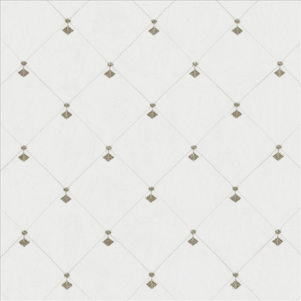 Borderline Smoke  by Kasmir Designer Fabric 5108 100% Polyester
 TURKEY Not Tested Horizontal: 4 3/8 inches and Vertical: 4 3/8 inches 59  - Swanky Fabrics -