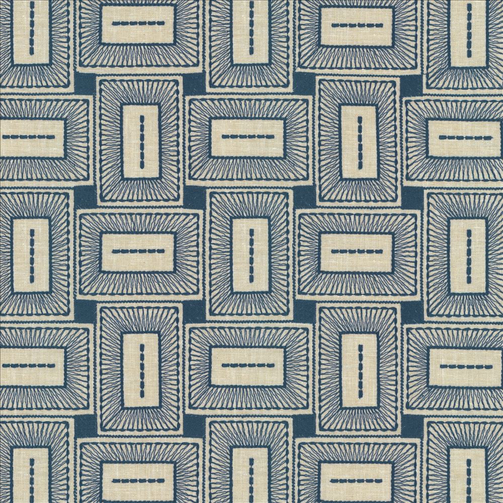 Box Office Navy  by Kasmir Designer Fabric 1463 55% Polyester
42% Cotton
3% Linen
 INDIA 50,000 Wyzenbeek Double Rubs Horizontal: 7 2/8 inches and Vertical: 7 6/8 inches 54  - Swanky Fabrics -